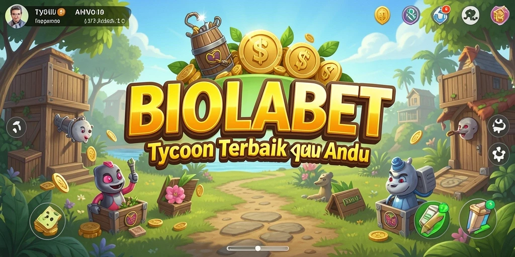 Tangkapan layar gameplay BIOLABET yang menunjukkan keseruan mengelola bisnis.