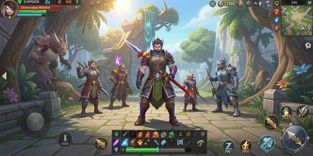 Tampilan epik gameplay SVIPSIDN dengan aksi pertarungan seru.